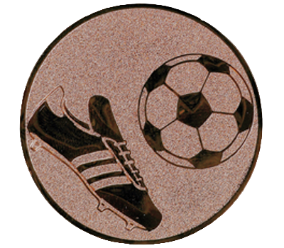 Insertie Fotbal pantof si minge - bronz