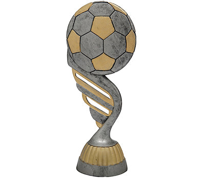 Figurine din plastic argintiu FP427 Fotbal