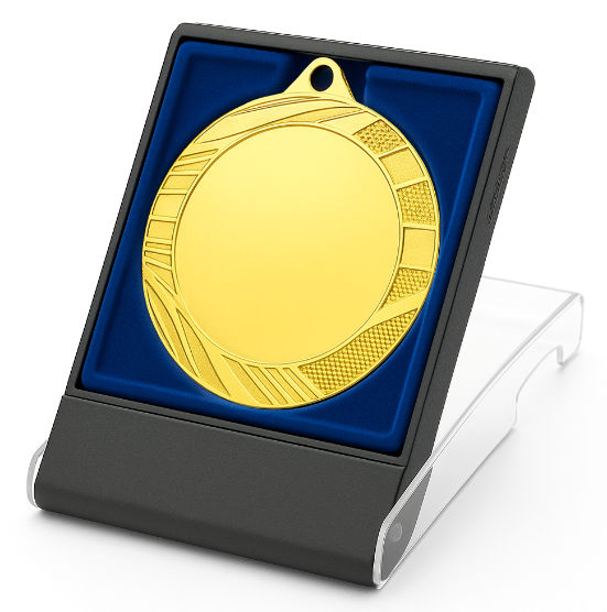 Cutie pentru medalie D10 cu Medalia E706, prezentata în suport.