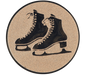 Insertie sport bronz cu simbol de patinaj, potrivita pentru medalie, cupa sau trofeu