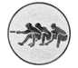 Insertie sport argintie cu echipa la trasul de franghie, potrivita pentru medalie, cupa sau trofeu