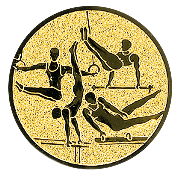 Insertie model Gimnastica - aur