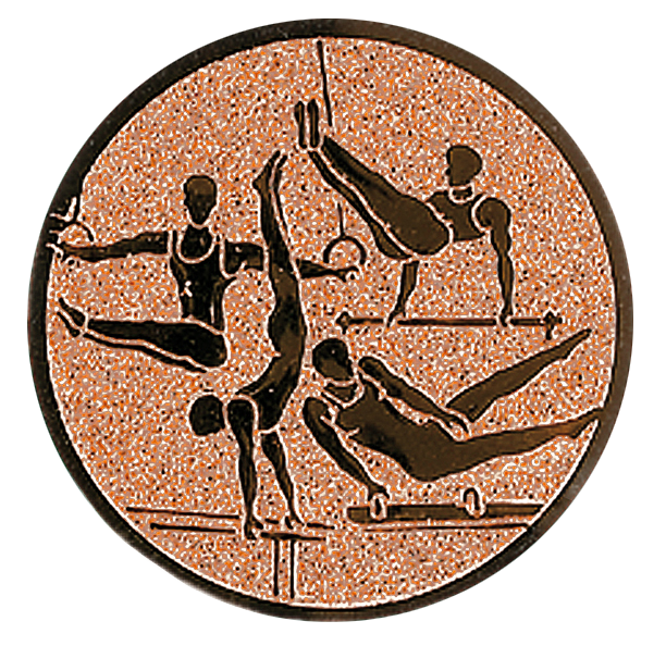 Insertie model Gimnastica - bronz