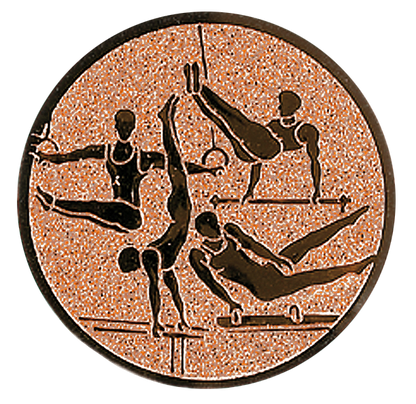 Insertie model Gimnastica - bronz