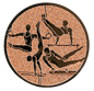 Insertie model Gimnastica - bronz