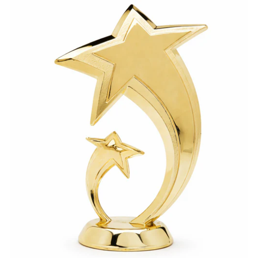 Figurine din plastic auriu F215 Stele