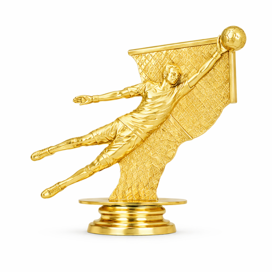 Figurine din plastic auriu F481 Fotbal Portar