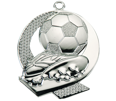 Medalie Fotbal E253 Ø50 mm argint
