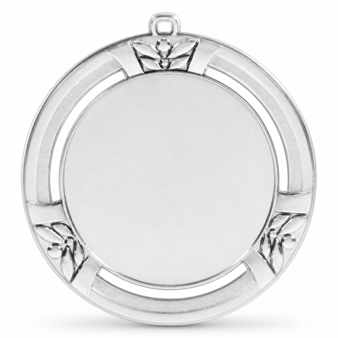 Medalie E773 argint Ø70 mm pentru competitii, personalizabila.