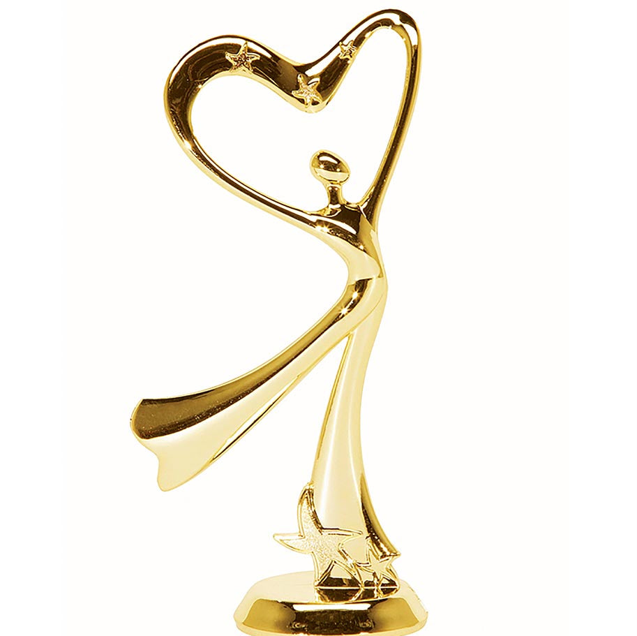 Figurina din plastic auriu F205 Dans