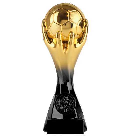 Trofeu fotbal auriu cu minge