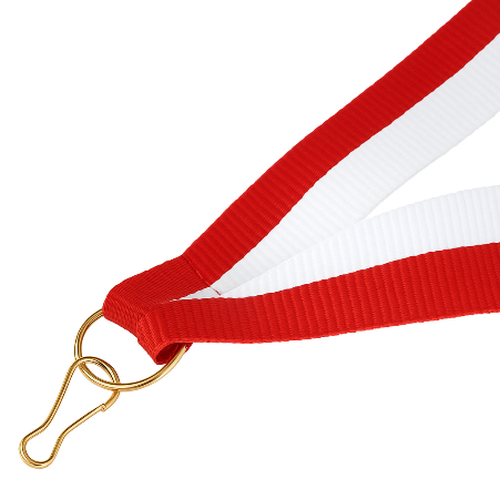 Panglica Rosu Alb pentru medalii